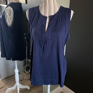 Jones New York, navy blue sleeveless top, XXL COZY